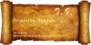 Truchlik Ibolya névjegykártya
