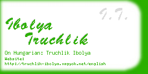 ibolya truchlik business card